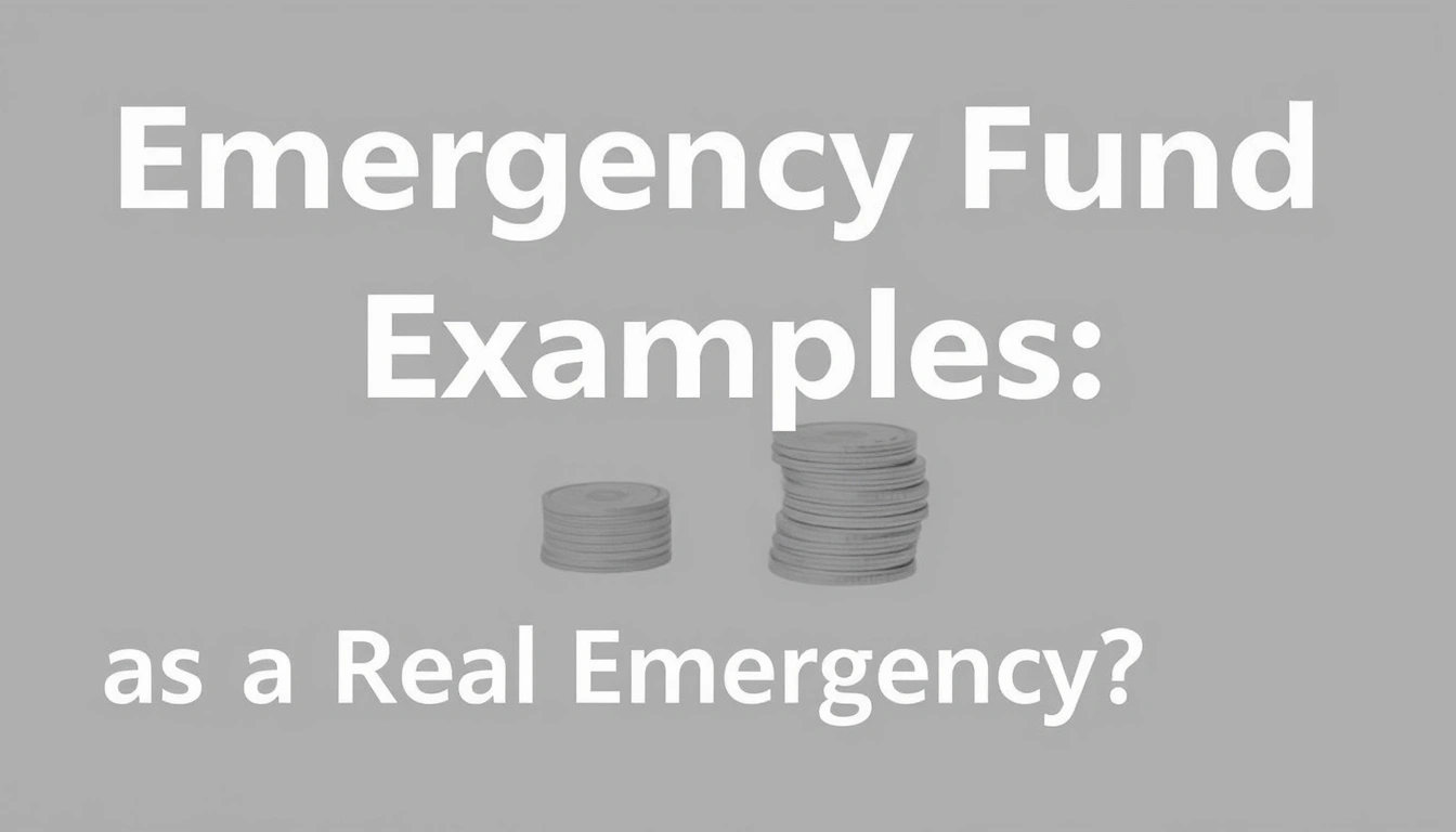 Emergency Fund Examples: What Counts as a Real Emergency?