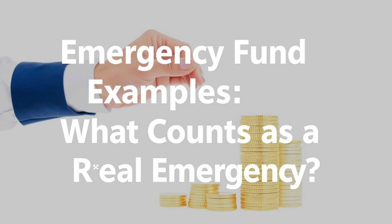 Emergency Fund Examples: What Counts as a Real Emergency?