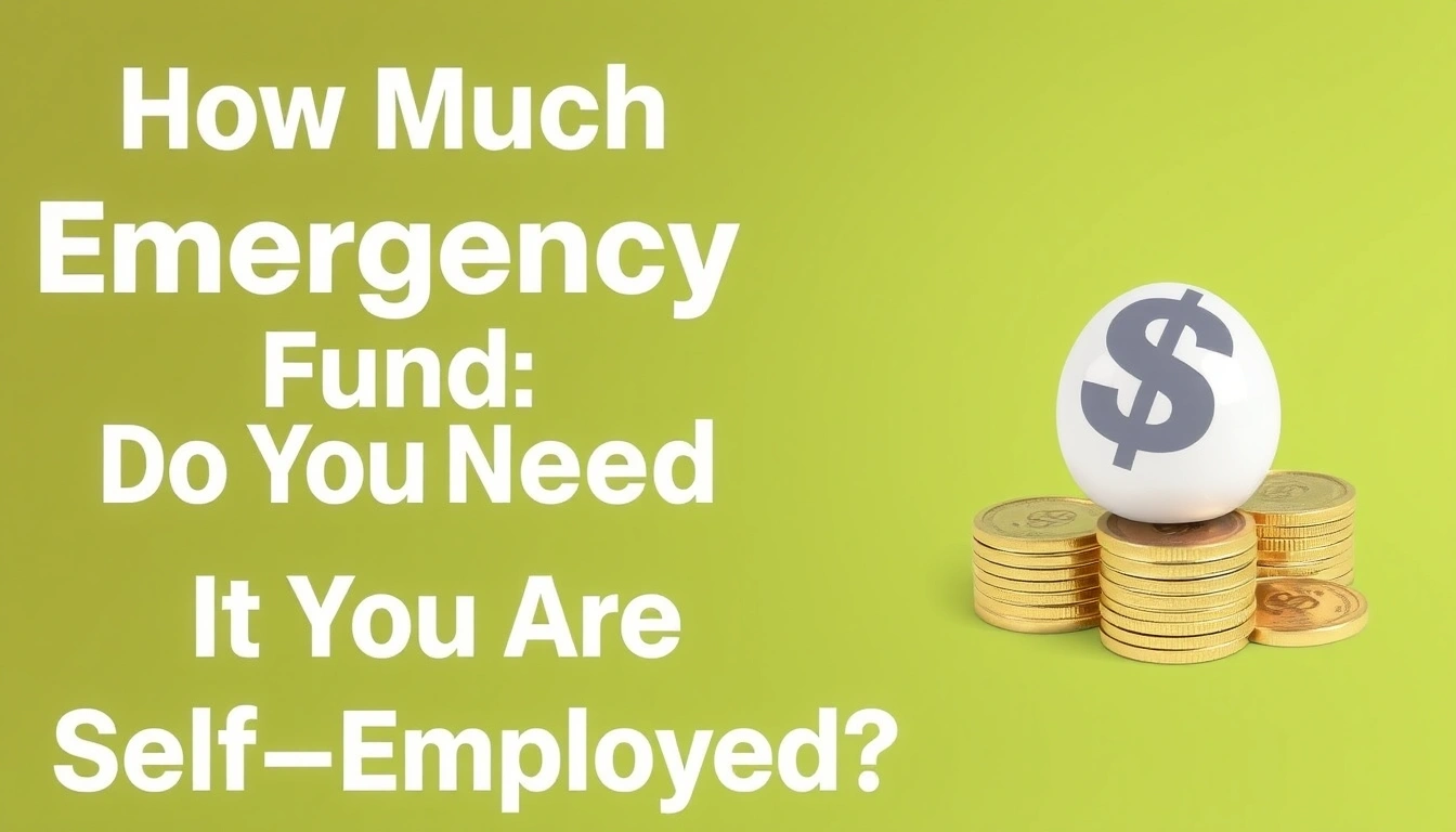 How Much Emergency Fund Do You Need If You Are Self-Employed? How Much Emergency Fund Do You Need If You Are Self-Employed?