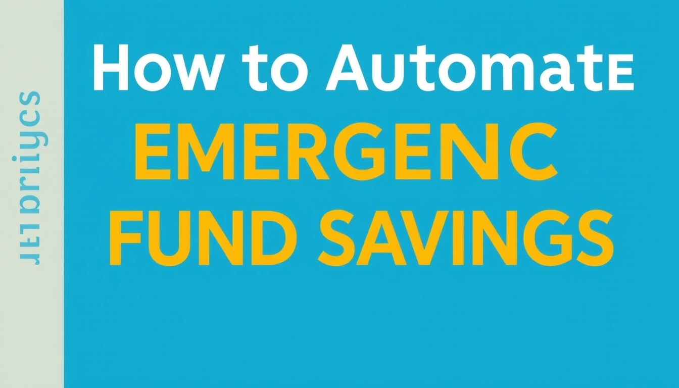 How to Automate Emergency Fund Savings