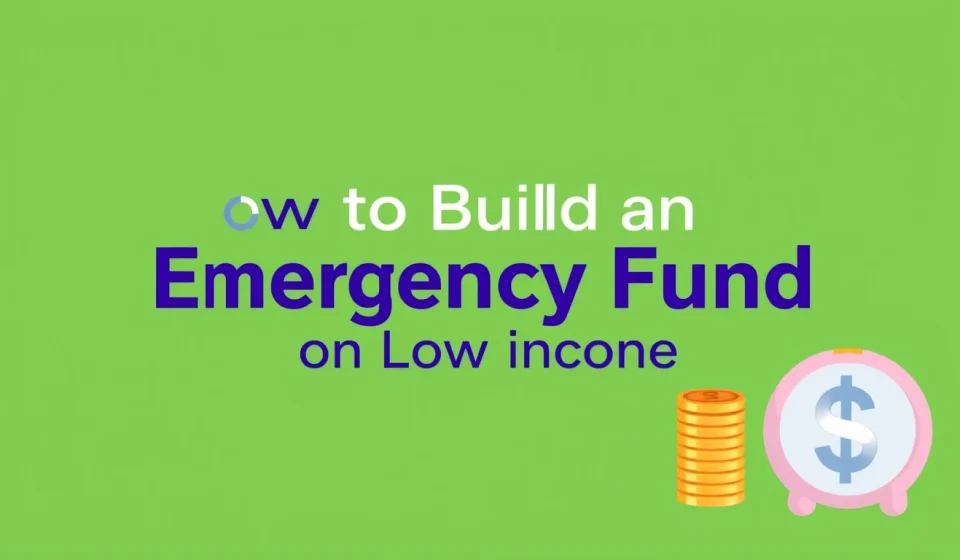 How to Build an Emergency Fund on a Low Income